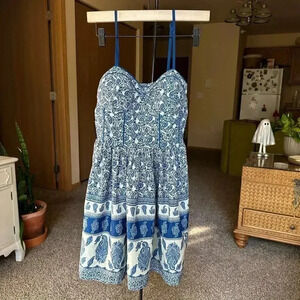Band of Gypsies blue print dress